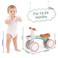 thumbnail image 4 of Bicicleta Balance Umatoll para niños y niñas de 1 año con cesta verde, 4 of 9