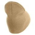 thumbnail image 3 of U.S. Army 75th Ranger Regiment Symbol Embroidered 8 Inch Solid Knit Short Beanie Made in USA - Stone OSFM, 3 of 5