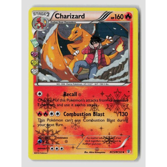 Collectible 2016 Pokemon Generations Charizard Holo Uncommon RC5/RC32 Trading Card