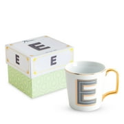Rosanna Monogram Porcelain Coffee Mug, Size One Size - White, Letter E, Mug