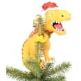 thumbnail image 3 of Adorno para árbol de Navidad Tree Buddees Papá Noel montando un T-Rex, 3 of 6