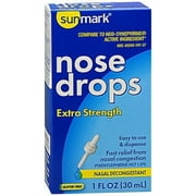 Sunmark Extra Strength Nose Drops, 1 Fl. Oz.