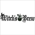 thumbnail image 5 of Witch's Brew with Witch Hat and Cauldron Halloween Vinyl Lettering wall decal Size: 12.5"H x 46"L - Color: Black, 5 of 5