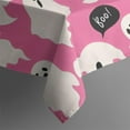 thumbnail image 5 of Halloween Ghosts with Boo Square Tablecloth,Waterproof Square Table Cover,Wipeable Spillproof Washable Table Cover for Home Kitchen Party Decor 52"x52"(132x132cm), 5 of 6