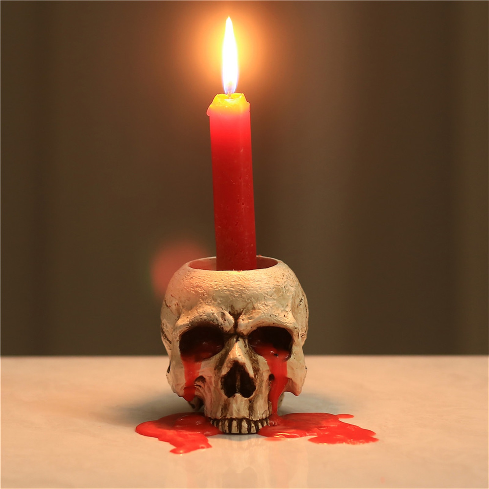 15oz Recycled Glass Skull Candle – Adorn + Garnish