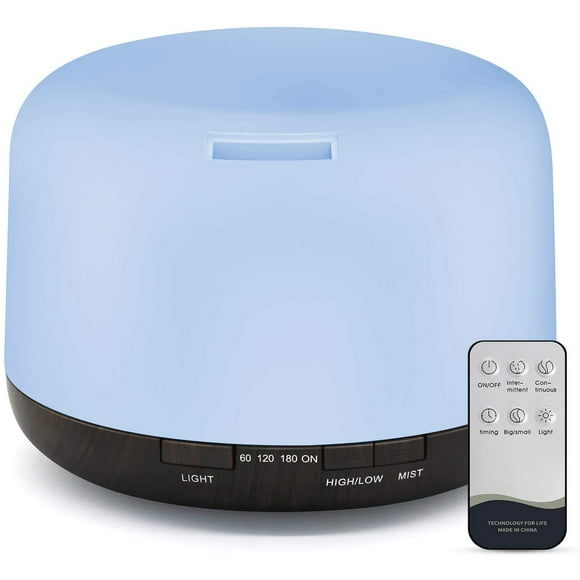 Essential Oil Diffuser,280ml Diffusers with Remote Control,BPA-Free Ultrasonic Aromatherapy Diffuser Humidifier with Adjustable Mist Mode