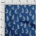 thumbnail image 1 of oneOone Viscose Chiffon Blue Fabric Yacht Nautical Sewing Fabric By The Yard Printed Diy Clothing Sewing Supplies 42 Inch Wide, 1 of 4