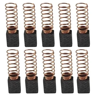 Motor Carbon Brushes POWERTOOL 10Pcs Mini Carbon Brushes Electric Motor Brushes Replacement Part For Generic Electric Replacement (2.5x4x12.5mm
