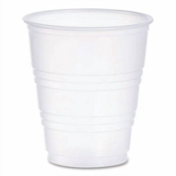 High-Impact Polystyrene Cold Cups, 5 oz, Plastic, Translucent, 100/Sleeve, 25 Sleeves/Carton | Bundle of 2