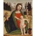 thumbnail image 2 of Bramantino (Bartolomeo Suardi) 20x24 Gold Ornate Framed and Double Matted Museum Art Print Titled - Madonna and Child (Before 1508), 2 of 4