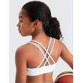 thumbnail image 6 of CRZ YOGA Girls Softness Butterluxe Cross Sports Bra Yoga Athletic Casual Double Spaghetti Strap Kids Teen, 6 of 7