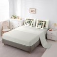 thumbnail image 5 of Feelyou Cute Ghost Full Size Bedding Sets, Boho Western Garden Floral Full Size Bed in a Bag, Green Yellow, Gray Reversible, 7pcs, 5 of 7