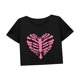 thumbnail image 5 of Camiseta holgada con cuello redondo para mujer, traje de verano para mujer, para uso diario en la oficina SG, 5 of 7