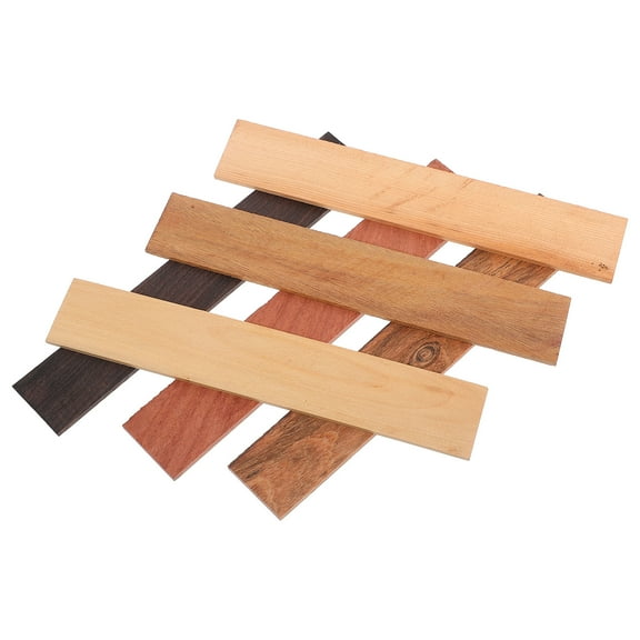 Beaupretty Replacement Garden Bench Slats Textured Wood Boards for Crafts Assorted 6Pcs