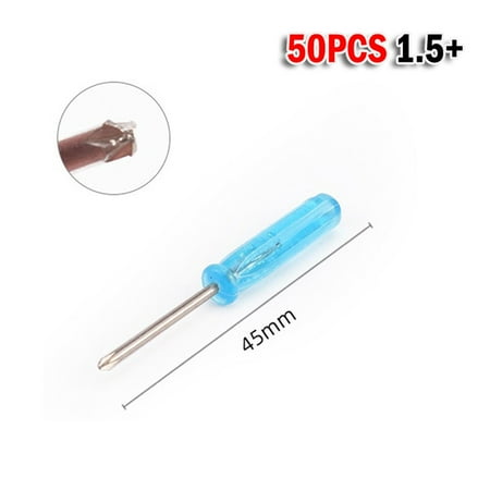 

50Pcs Small Screwdriver Slotted Cross Screwdriver Repair Toys Tool 1.5 2.0 3.0Mm