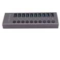 thumbnail image 1 of Hub USB3.0 De 10 Puertos, Concentrador USB Alimentado De Salida De Alta Corriente 100-240V Para Disco Duro, 1 of 7