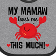 thumbnail image 4 of Inktastic Mamaw Loves Me Grandson Boys or Girls Baby Bib, 4 of 4