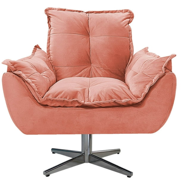Sillón Odette B base de metal - Coral WEIK Odette