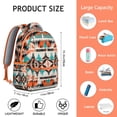 thumbnail image 6 of Boho Rucksack for College - Vintage Print Backpack with 17" Laptop Pocket | Heavy Duty Bookbag for Campus Essentials, Commuting & Work, 6 of 6