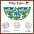 thumbnail image 3 of Sikiie Hawaii Palms Nativity Christmas Tree Skirt, Jesus Christian Winter Holiday Tree Mat Decoration(30-48IN)30", 3 of 6