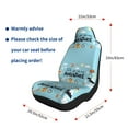 thumbnail image 2 of Goofa Let's Go on an Adventure Printed Car Seat Covers, Automotive Seat Covers for Cars Trucks and SUVs, Quick Setup Universal Fit Elastic Seat Covers-1, 2 of 6