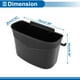 thumbnail image 4 of Bote de basura para automóvil Unique Bargains, respaldo de asiento, ABS, cuero sintético, ovalado, negro, 1 Pc, 4 of 6