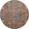 thumbnail image 1 of Ahgly Company Machine Washable Indoor Round Abstract Camel Brown Area Rugs, 8' Round, 1 of 7