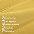 thumbnail image 3 of PiccoCasa 1Pc Silky-Soft 1800 Microfiber Long Body Pillowcase, Queen Gold 20"x54", 3 of 7