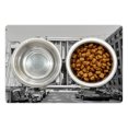 thumbnail image 1 of Landscape Pet Mat for Food and Water, Brooklyn New York Usa Landmark Bridge Street with Cars Photo, Non-Slip Rubber Mat for Dogs and Cats, 18" X 12", by Ambesonne, 1 of 2