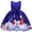 Blue, variant on Kids' $10 Under Christmas Girl Dress Sleeveless Princess Party Dress for Girls Formal Prom Dress with Santa Claus Print Bowknot for 2-8 Years Save Big