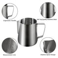 thumbnail image 3 of Stainless Steel Milk Frothing Pitcher for Cappuccino Latte Art, Espresso, and Steaming - 5oz/150ml Barista Frother Cup, Milk Frother Steamer Cup for Coffee Matcha Chai Latte & Hot Chocolate, 3 of 8