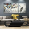 thumbnail image 2 of Hieng Canvas Wall Art Behind the Curtain Poster Classic Street Art Banksy Graffiti Artwork for Living Room Bedroom（Only canvas）, 2 of 6