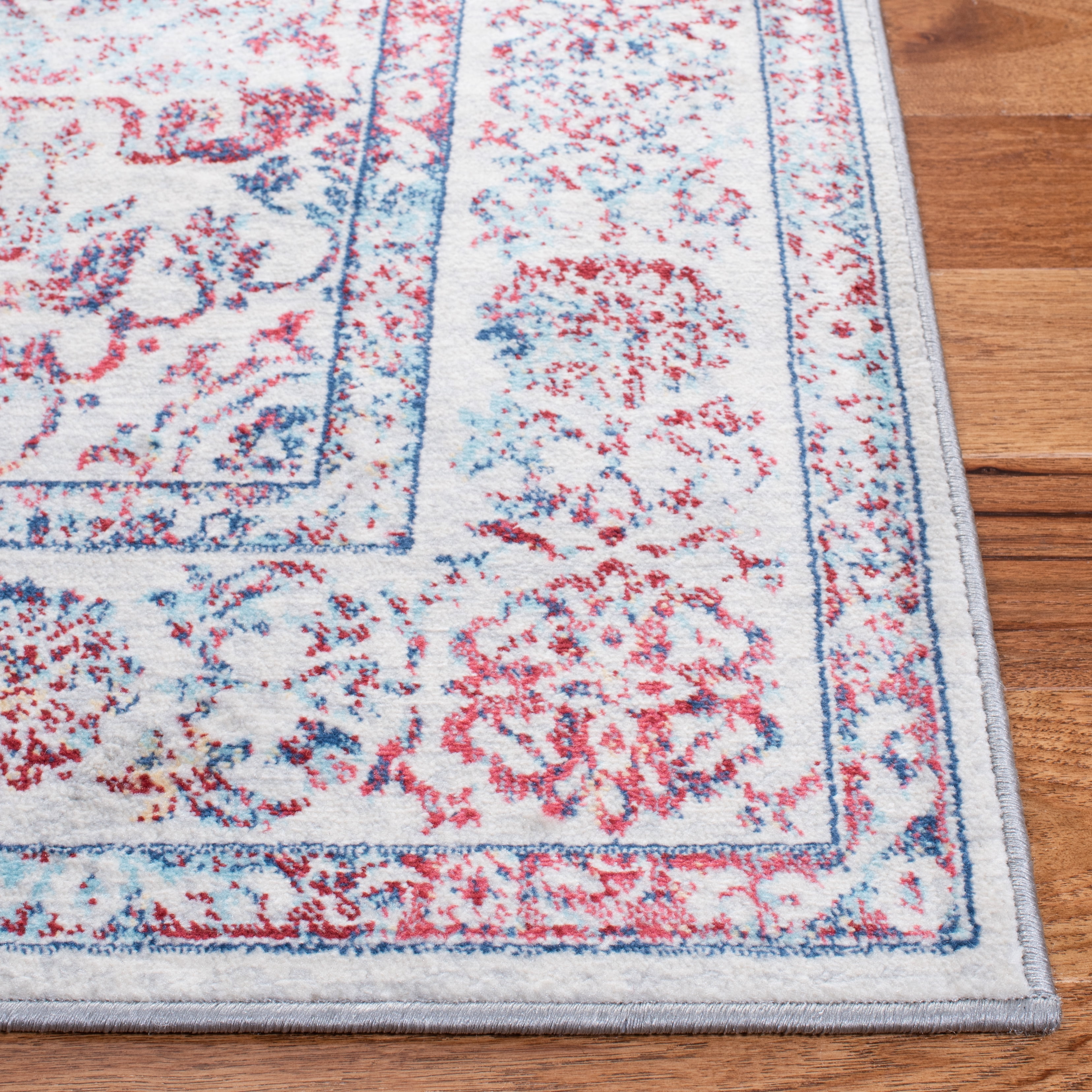 SAFAVIEH Brentwood Adams Oriental Area Rug, Ivory/Blue, 9' x 12'