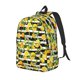 thumbnail image 1 of Disketp Orange and Lemon print Canvas Backpack Lightweight Travel Daypack Student Rucksack Laptop Backpack-, 1 of 5