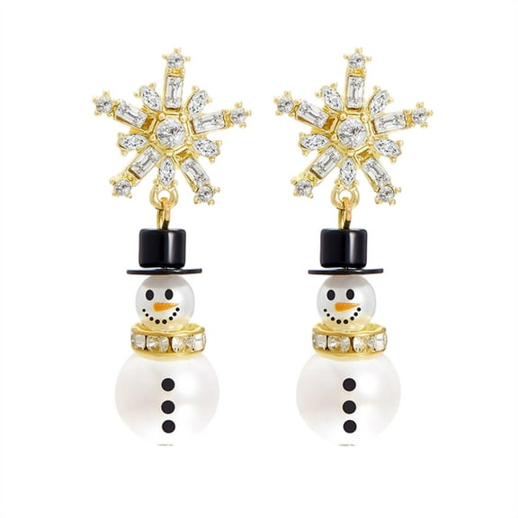 mimilili Christmas Stud Earrings for Women Cute Red Bow Earrings Snowflake Snowman Stocking Elk Christmas Tree Earrings Festive Christmas Jewelry Christmas Gifts