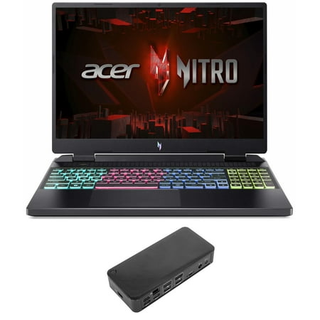 Acer Nitro 16 Gaming/Entertainment Laptop (Intel i7-13620H 10-Core, 16.0in 165 Hz Wide UXGA (1920x1200), GeForce RTX 4050, 16GB DDR5 4800MHz RAM, Win 11 Pro) with USB-C Dock