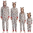 thumbnail image 1 of Pijama con capucha para la familia, mono con orejas de ciervo, mono a juego para madre, padre, niños, bebé, aspecto familiar de Navidad, regalo de Navidad, 1 of 4