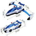thumbnail image 5 of BESTSKY Transforming Car Toy,Police Vehicles Aircraft Toys with Automatic Transformation & 360 Degree Rotation,Police Toys for Boys Kids 3+ Year Old, 5 of 7