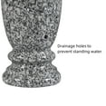 thumbnail image 7 of CasaWorks Gray Granite Cemetery Vase for Grave Decorations,Heavy Headstone Memorial Flower Holder, 7 of 7