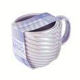 thumbnail image 2 of Thyme & Table Purple Pearl Swirl Mug 17.6 fl oz, Stoneware, 2 of 5
