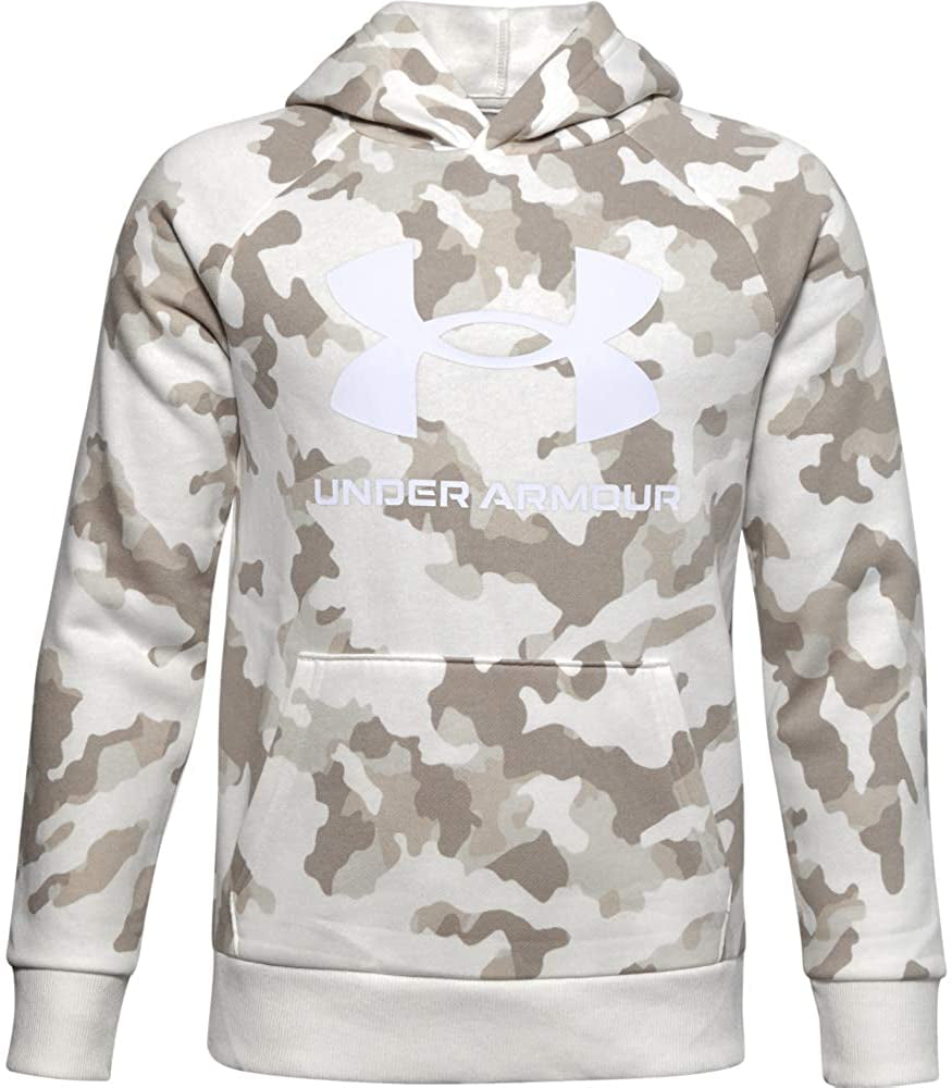 Sports & Outdoors Under Armour Boys' Rival Fleece Printed Hoodie 