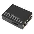 thumbnail image 4 of Convertidor de medios de fibra Tx1310nm Fibra única Modo único Transceptor de fibra óptica de 100 Mbps Hasta 25 km Puerto RJ45 100-240 V Enchufe estadounidense, 4 of 8