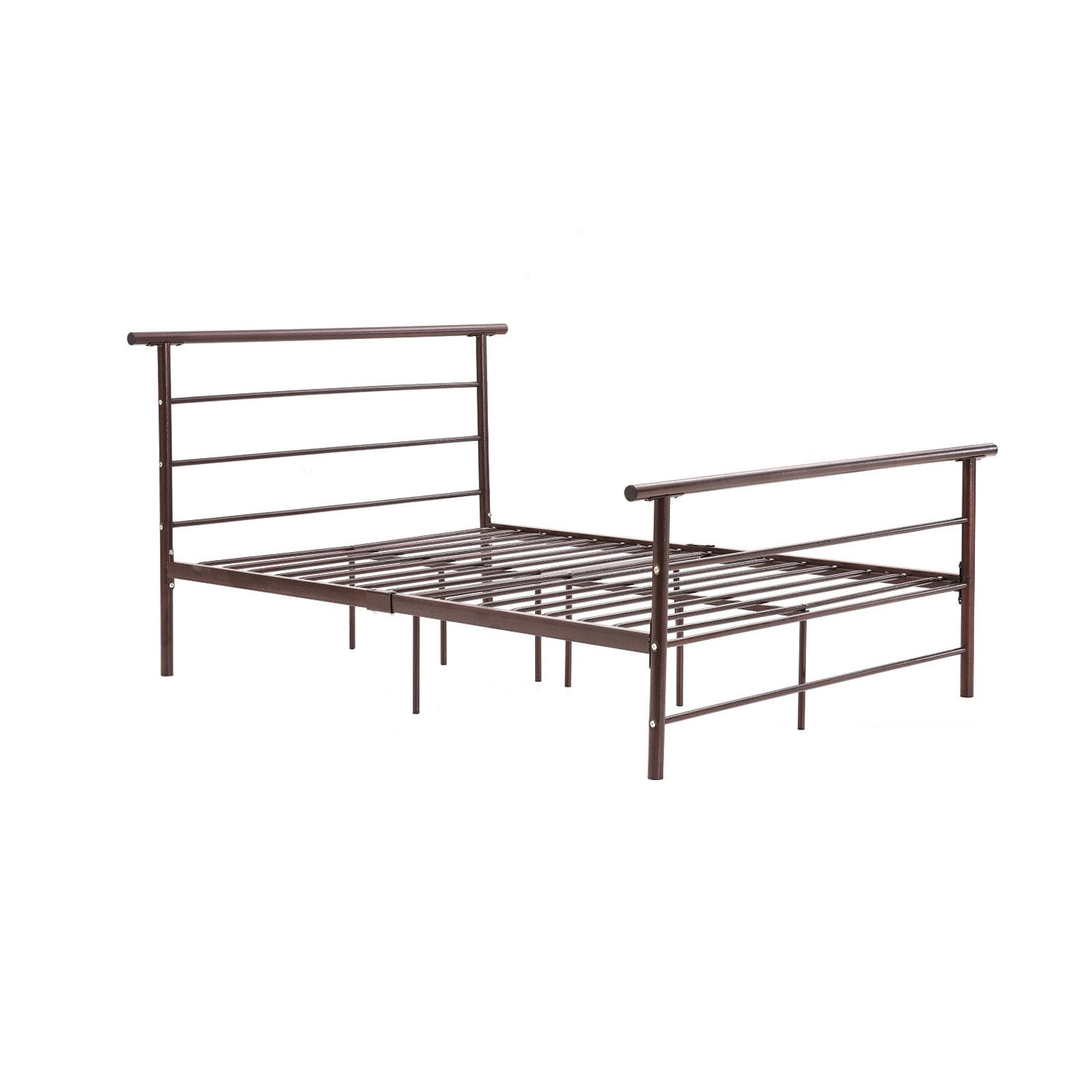 Hodedah Imports Metal Rail Platform Bed