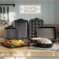 thumbnail image 3 of Nonstick Stackable Bakeware Set - Durable, Easy Release Baking Set, Black, 10 Pcs, 3 of 7