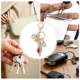 thumbnail image 4 of Ofertas Únicas 1 Pc Llavero Estilo Oceánico Acrílico Metal ["Estilo Oceánico 1"] Blanco Marrón Claro, 4 of 5