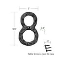 thumbnail image 2 of House Address Numbers Black Metal 5.5 Inch Home Number US Based Company (Number 8), 2 of 7