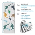 thumbnail image 2 of Colorful Dinosaurs Silhouettes Pattern Hot Yoga Mat Towel Non Slip for Hot Yoga - Quick-Drying Yoga Mat Cover with 4 Corner Pockets with Travel Bag - Hot Yoga Towel Non Slip 74"x26", 2 of 6