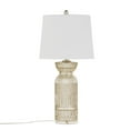 thumbnail image 3 of Hampton Hill Luxuria Contemporary Glass/Polyester Table Lamp in Mercury Clear, 3 of 10