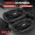 thumbnail image 5 of Par de Bocinas Universales para Estéreo de Coche Pyle 300W, 4" x 6", 3 Vías, Altavoces de Audio Profesional Triaxial, Reemplazo Rápido de Componentes OEM, Montaje en Puerta/Panel Lateral de Vehículo, 5 of 5