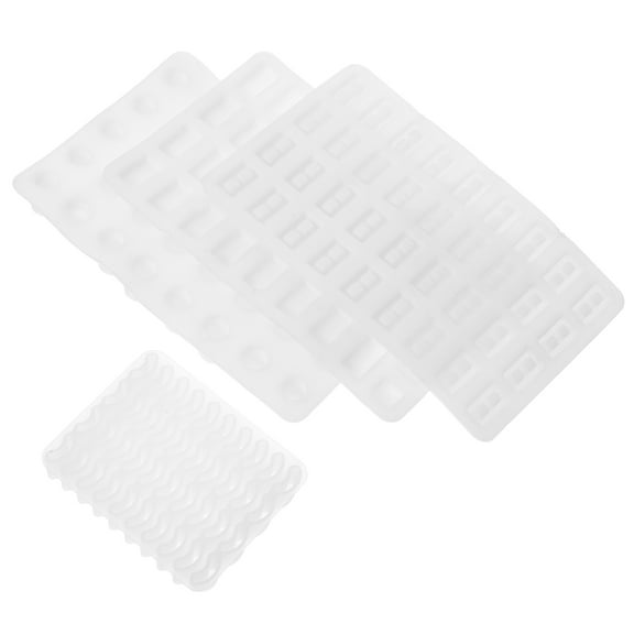 Zehuanyu 4 Pcs Simulation Brick Mold Mold 13.00X8.30X0.50CM White